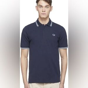 Fred Perry Mens Navy Polo Shirt